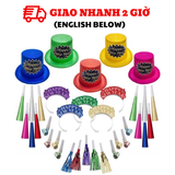 Bộ nón tiệc cho 20 khách Happy New Year Party Kit cbhp44
