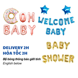 Bộ Bong Bóng Chữ Trang Trí Tiệc Thông Báo Giới Tính, Boy Or Girl, Baby Shower Nhiều Lựa Chọn TBGT06