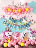 Set Combo Unicorn Birthday balloon upke16