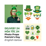 Bộ Phụ Kiện Hashtag Chụp Hình Lễ Hội Patrick's Day - Patrick's Day Photo Props PTD11