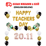 Bộ bóng trang trí ngày Nhà giáo Việt Nam 20-11 nhiều màu ngvn04