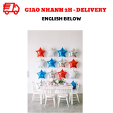 Bộ bóng ngôi sao trang trí tiệc Quốc Khánh Mỹ - 4 of July combo qkm22