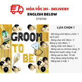 Bộ Bóng Groom To Be Vàng Đen, Nhiều Lựa Chọn Trang Trí Tiệc Chia Tay Độc Thân - Yellow And Black Groom To Be Balloon Combo For Bachelorette Party CTDT60