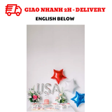 Bộ bóng trang trí ngày Quốc Khánh Mỹ - 4 of July combo qkm30