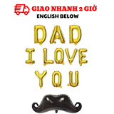 Bộ bóng I love You Dad balloon set mfd41