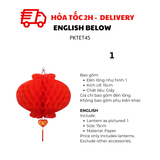 Phụ Kiện Đèn Lồng Đỏ Trang Trí Tết, Lễ Hội Nhiều Kích Cỡ - Red Lanterns For Lunar New Year, Tet Decorations, Festivals Multiple Sizes PKTET45