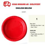 Đĩa Giấy Nhiều Mẫu Size 18cm - Paper Plate Size 18cm CCH57