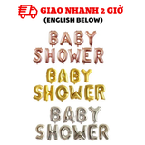 Bộ bong bóng trang trí tiệc Baby Shower nhiều màu tbgt22