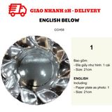 Đĩa Giấy Nhiều Mẫu Size 21cm - Paper Plate Size 23cm CCH58