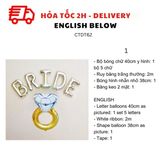 Bộ Bóng BRIDE Trang Trí Tiệc Chia Tay Độc Thân Nhiều Lựa Chọn - BRIDE Combo Balloon For Bachelor Party Decorations Multiple Options CTDT62