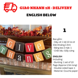 Bộ Dây Cờ Trang Trí Tiệc Lễ Tạ Ơn - Thanksgiving Bunting TGV01