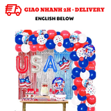 Bộ bóng trang trí Quốc Khánh Mỹ qkm27