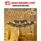 Bộ bong bóng trang trí ngày kỷ niệm ngày cưới, cặp đôi Happy Anniversary hpan01