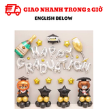 Bộ bóng trang trí tốt nghiệp 2023 - Graduation balloons ltn34