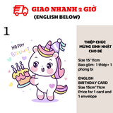Thiệp chúc mừng sinh nhật cho bé - Birthday Card tnoi72
