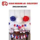 Bộ bóng trang trí ngày quốc khánh mỹ 4 of july qkm20