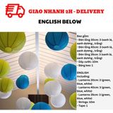 Bộ Lồng Đèn Trung Thu 3 Màu Colorful Mid-Autumn Lantern Set TTHU21
