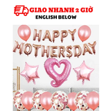 Bộ bong bóng trang trí Ngày của Mẹ Mother's Day màu hồng Rosegold mfd01