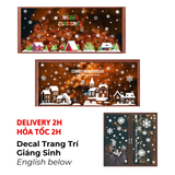 Decal Dán Tường, Cửa Kính Dành Cho Trang Trí Tiệc Giáng Sinh - Christmas Window Decals For Decorations BBNE73