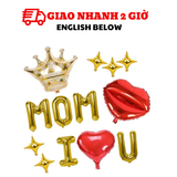 Bộ bong bóng trang trí Ngày của Mẹ Mother's Day màu vàng mfd11