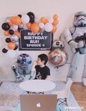 Bộ bong bóng trang trí sinh nhật cho bé chủ đề Star War nhiều màu PHG27