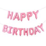 Bộ chữ HPBD hồng birthday balloon set dcnl 14