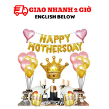 Bộ bong bóng trang trí Mother's Day màu vàng mfd19