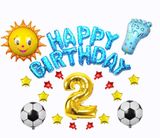 Set Combo Football Theme Birthday Balloons kae29