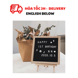 Bảng Gỗ Ghép Chữ Trang Trí, Tiệc Tùng, Sinh Nhật - Wooden Letter Board For Decoration, Birthday Party TBGT60