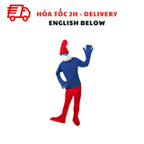 Bộ Trang Phục Hóa Trang Tí Vua Xì Trum - Men's Adult Papa Smurf Halloween Cosplay Costume TPHT11