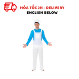 Bộ Trang Phục Hóa Trang Xì Trum Giữ Vườn Màu Xanh Dương Cho Nam Người Lớn - Men’s Adult Blue Smurf Garden Gnome Halloween Cosplay Costume TPHT10