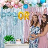 Bộ bong bóng trang trí tiệc dự đoán giới tính màu xanh hồng tbgt26