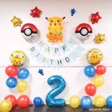 Set Combo Pikachu Theme Birthday Balloons pde30