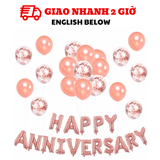 Bộ bong bóng trang trí tiệc kỷ niệm Happy Anniversary hpan20