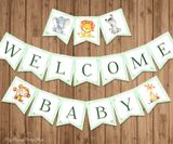 Dây cờ trang trí Welcome Baby banner tbgt16