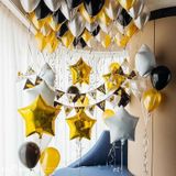 Bộ bong bóng trang trí tiệc sinh nhật màu vàng snnl22