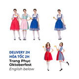 Bộ Trang Phục Lễ Hội Oktoberfest Cổ Điển Dành Cho Nữ Nhiều Kích Cỡ