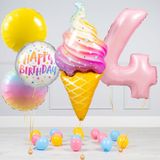 Bộ bóng bay cho bé helium balloon set hlk64