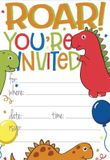 Invitation card Dinosaur theme kae39