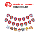 Bộ Dây Cờ Sinh Nhật Chủ Đề Chó Cứu Hộ Nhiều Lựa Chọn - Paw Patrol Birthday Bunting Multiple Options CCH44