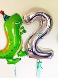 Bộ bóng bay khủng long cho bé helium balloon set hlk55