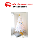 Bộ Trang Trí Cây Thông Giáng Sinh Màu Trắng - White Christmas Tree Combo For Decorations CTNE04