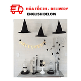Bộ Nón Phù Thủy Trang Trí Halloween Witch Hat For Halloween Decoration Combo BBHL131