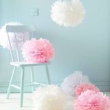 Bộ hoa giấy pom pom htc03