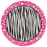 Đĩa giấy họa tiết ngựa vằn 18cm