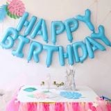 Bộ chữ HPBD xanh birthday balloon set dcnl 12