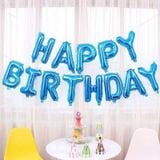 Bộ chữ HPBD xanh birthday balloon set dcnl 15