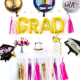 Bộ Bóng Chữ GRAD Trang Trí Lễ Tốt Nghiệp Nhiều Lựa Chọn - GRAD Foil Balloon Combo For Graduation Decoration Multiple Options LTN40