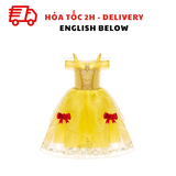 Bộ Trang Phục Hóa Trang Công Chúa Belle Cho Bé Gái - Belle Princess Dress Beauty and The Beast Costume For Cosplay TPHT36