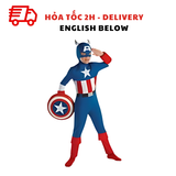 Bộ Trang Phục Hóa Trang Marvel Captain America Cho Bé Trai - Marvel Captain America Cosplay Costume For Boys TPHT43